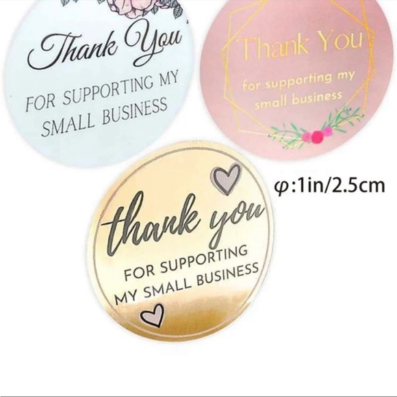 Thank you labels 500 ct new - Picture 2 of 4